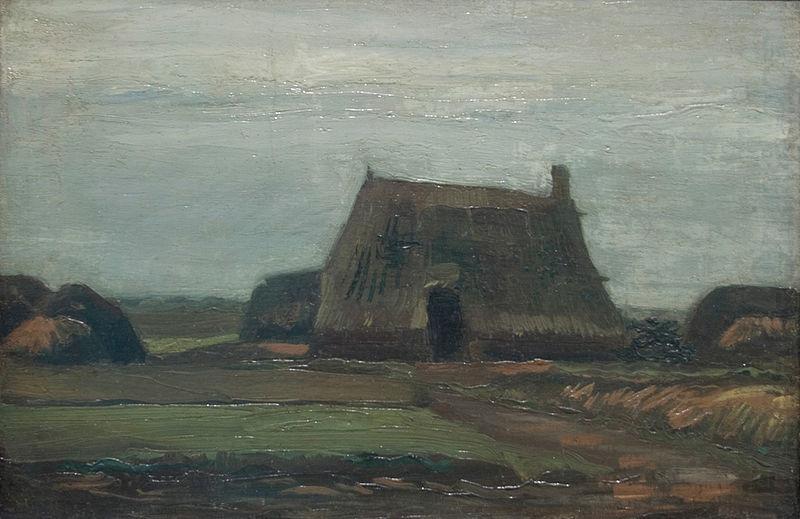 vincent van gogh boederij met turfhopen 1883, unknow artist